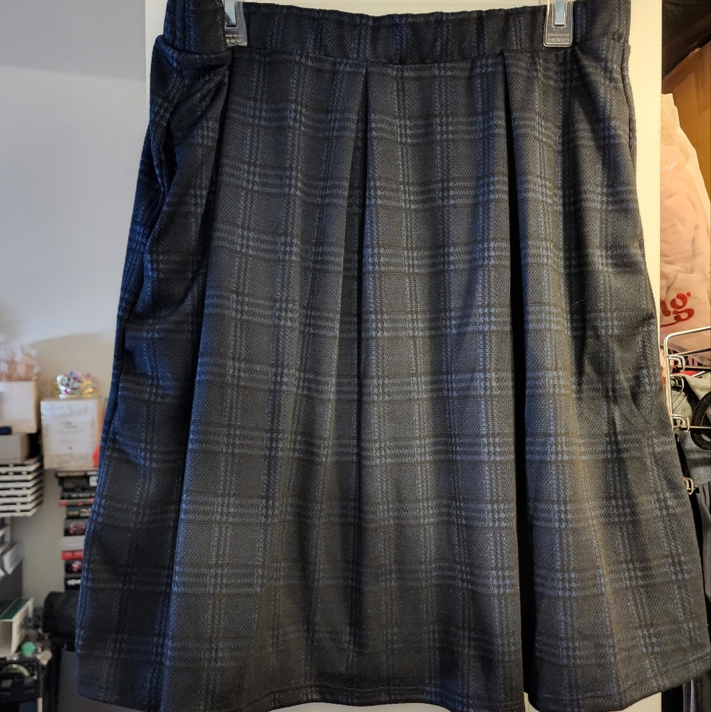 Piphany Astoria Plaid Skirt - XL